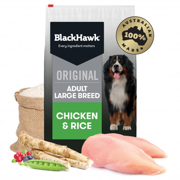 Black Hawk - Adult Dog - Large Breed - Chicken