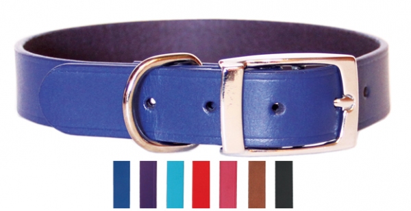 Beau Pets - Deluxe Leather Collar - Red - Image 2
