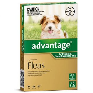 Advantage - Fleas - Puppies & Small Dogs up to 4kg