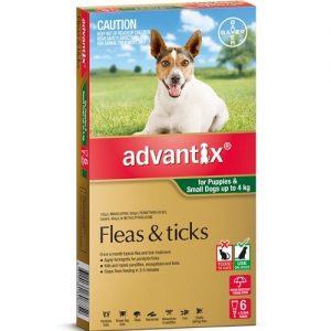 Advantix - Fleas & Ticks - Puppies & Small Dogs up to 4kg - SPECIAL ORDER