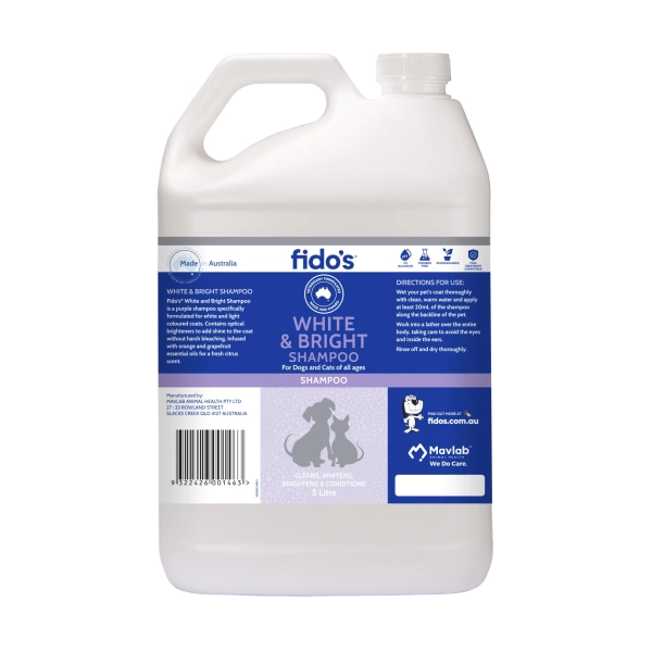 Fido's - White & Bright Shampoo - Image 3