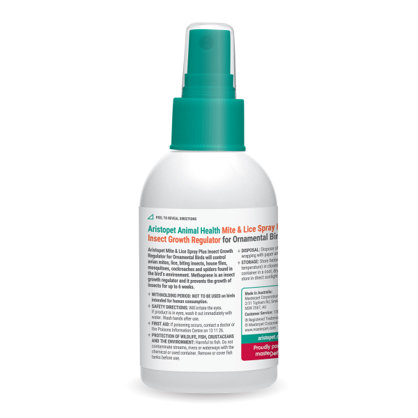 Aristopet - Mite & Lice - Spray +IGR - For Ornamental Birds - Image 2