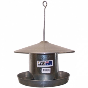 Galvanised - Bird Hopper - Hanging Feeder - Budgie - SPECIAL ORDER