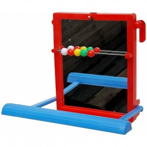 Cheeky Bird - Perch Mirror with Beads