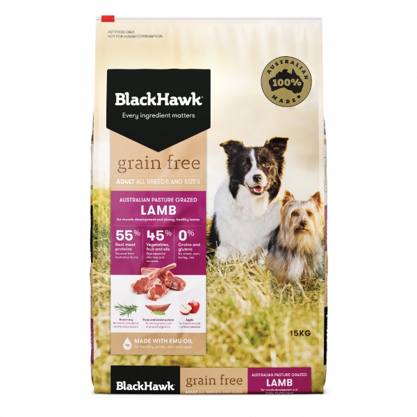 Black Hawk - Adult Dog - GRAIN FREE - Lamb - Image 2