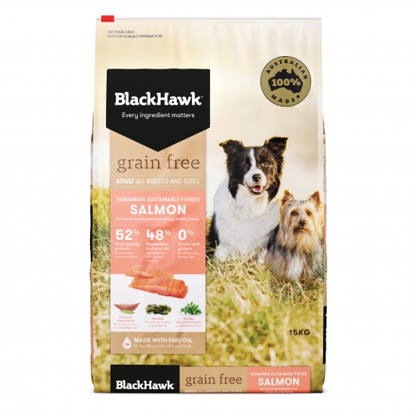 Black Hawk - Adult Dog - GRAIN FREE - Salmon - Image 2