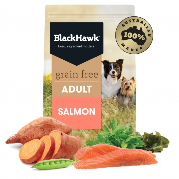 Black Hawk - Adult Dog - GRAIN FREE - Salmon