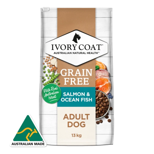 Ivory Coat - Adult Dog - GRAIN FREE - Salmon & Ocean Fish