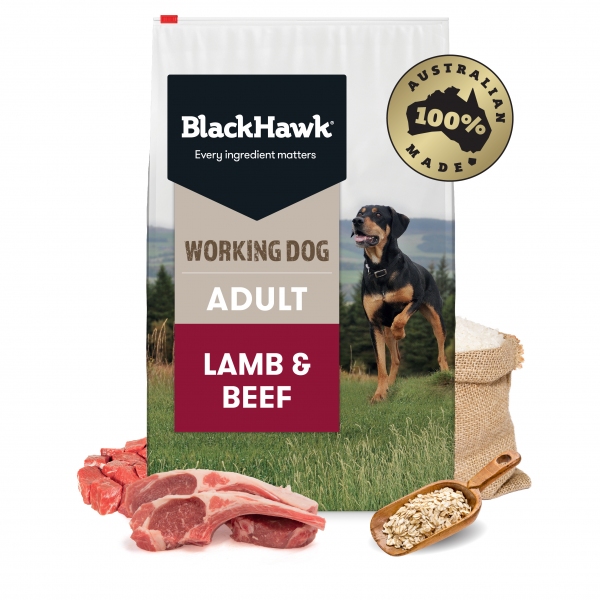 Black Hawk - Working Dog - Lamb & Beef