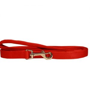 Beau Pets - Neoprene Handle - Nylon Lead - Red