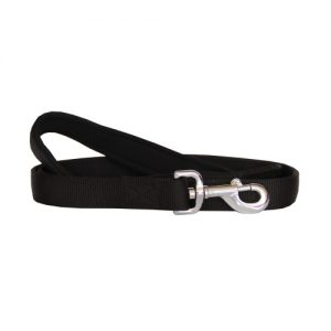 Beau Pets - Neoprene Handle - Nylon Lead - Black