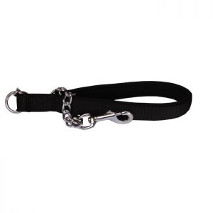 Beau Pets - Neoprene Handle - Chain Lead - Black