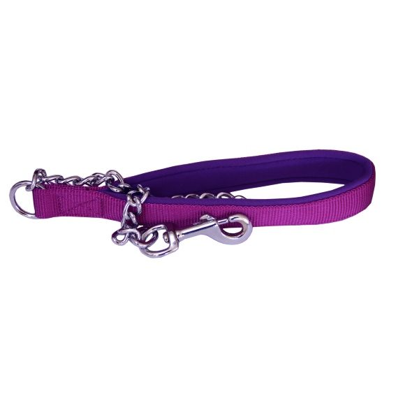 Beau Pets - Chain Lead with Neoprene Handle - Purple