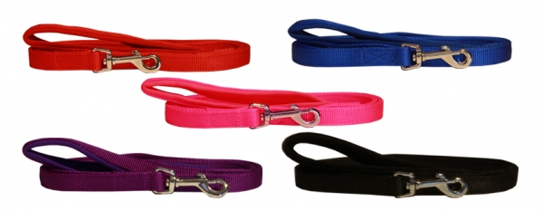 Beau Pets - Neoprene Handle - Nylon Lead - Black - Image 2