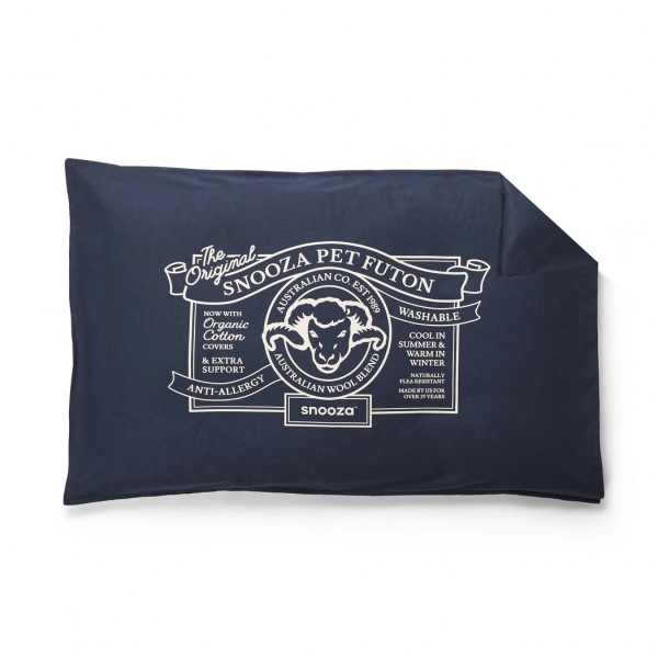 Snooza - Organic Futon Replacement Cover - Blue - Image 2