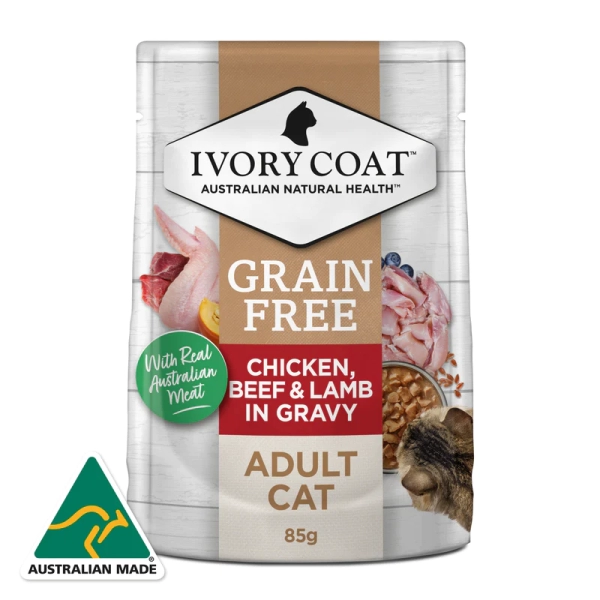 Ivory Coat - Pouches - Adult Cat - GRAIN FREE - Image 2