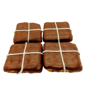 Huds and Toke - Hot Cross Bun Cookies