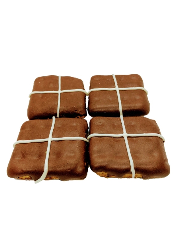 Huds and Toke - Hot Cross Bun Cookies