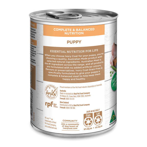 Ivory Coat - Wet Food Tins - Puppy - GRAIN FREE - Image 3