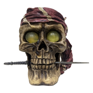 Pet Worx - Skull Ornament - with Bandana - Medium