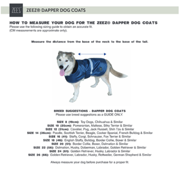 ZeeZ - Waterproof Dapper Dog Coat - Royal Purple - Image 4