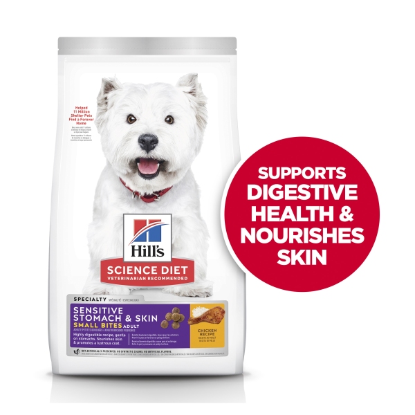 Hill's - Science Diet - Adult Dog - Sensitive Stomach & Skin - Small Bites - Image 11