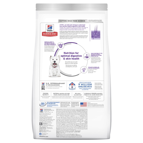 Hill's - Science Diet - Adult Dog - Sensitive Stomach & Skin - Small Bites - Image 2