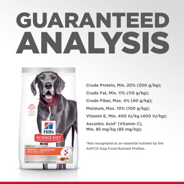 Hill's - Science Diet - Adult Dog (1-5) - Perfect Digestion - Large Breed - Image 7