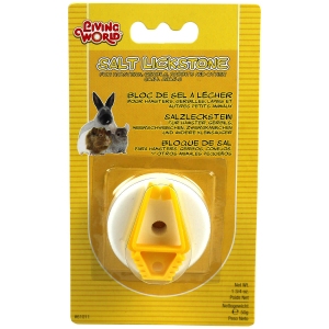 Living World - Small Animal - Salt Lick Stone - with Holder