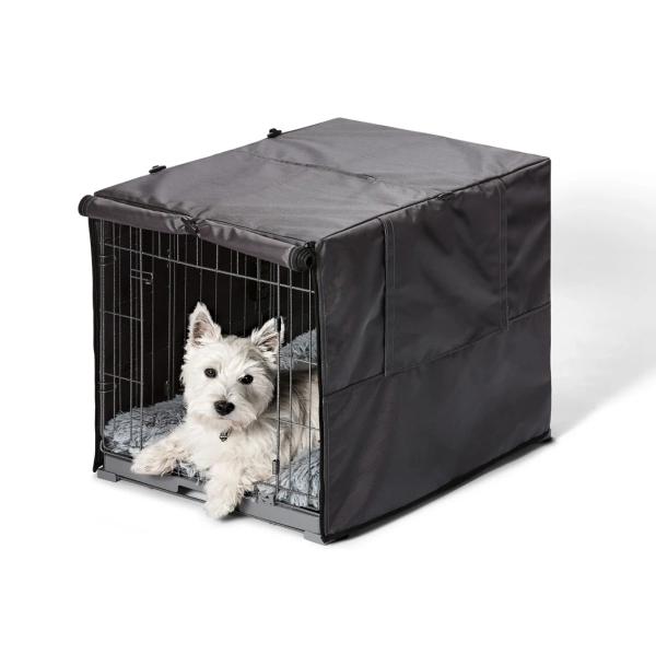 Snooza - Dog - 2 in 1 - Convertible Crate Cover - Grey