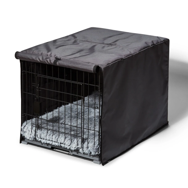 Snooza - Dog - 2 in 1 - Convertible Crate Cover - Grey - Image 5