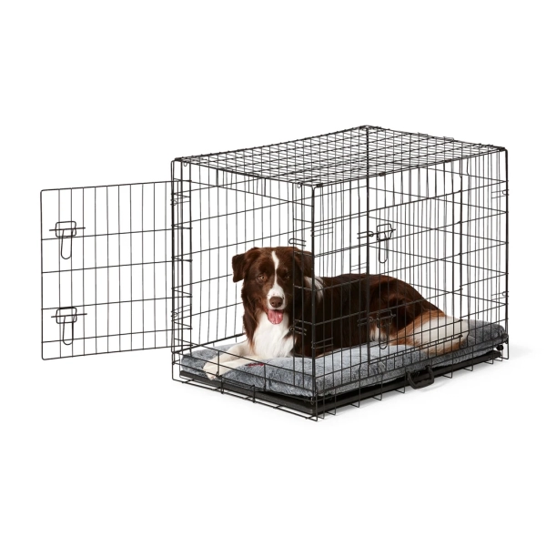Snooza - Dog - 2 in 1 - Convertible Graphite Training Crate - Image 2