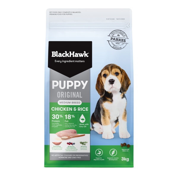 Black Hawk – Puppy - Medium Breed - Chicken & Rice - Image 3