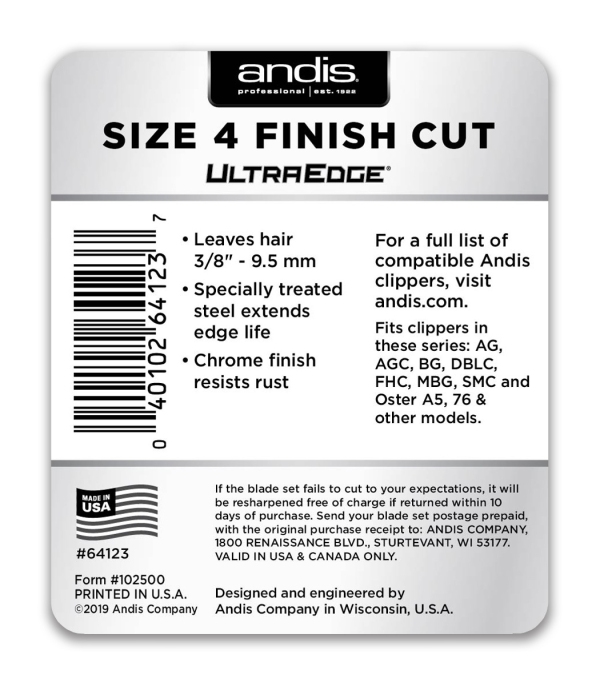 Andis - Blade UltraEdge - Size 4FC - Image 2