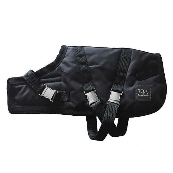ZeeZ - Waterproof Supreme Dog Coat - Oil Skin/Black