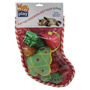 Kitty Play - Christmas Cat - Toy Stocking