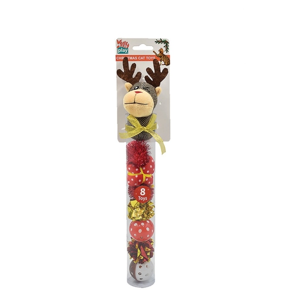 Kitty Play - Christmas Cat - Toy Cannister - Image 4