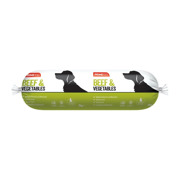 Prime100 - Beef & Vegetables  - Cooked Roll - Image 2