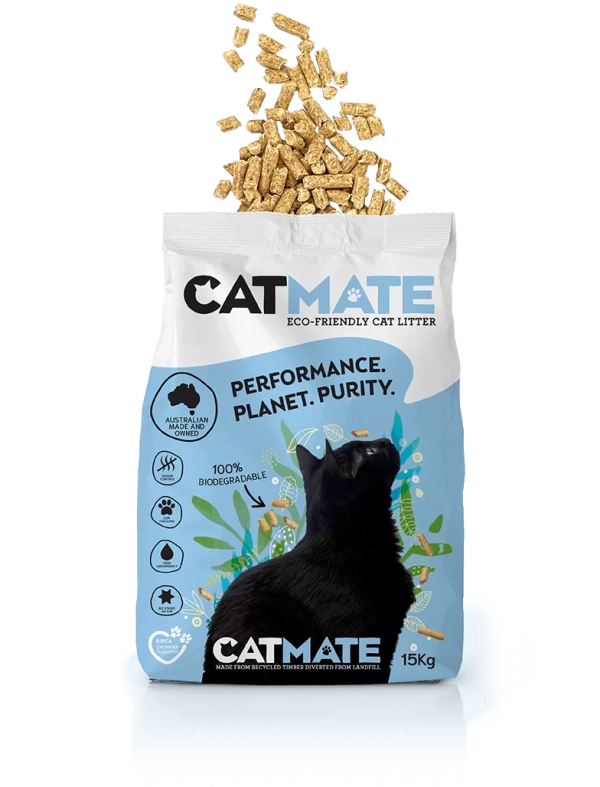 CatMate - Wood Pellet Cat Litter - Image 3