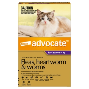 Advocate - Kittens/Cats - Fleas, Heartworm & Worms - 3 Tubes