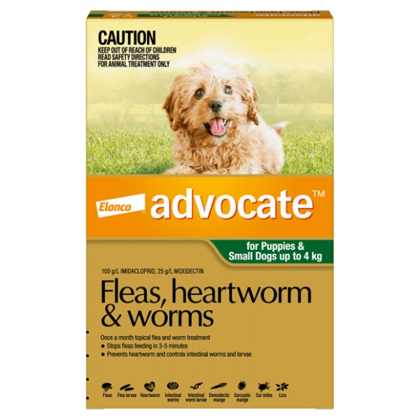 Advocate - For Dogs - Fleas, Heartworm & Worms - 1 Tube