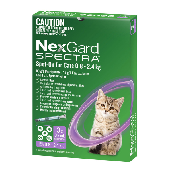 NexGard SPECTRA - Spot-On for Cats 0.8 - 2.4kg - Image 2