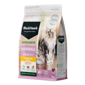 Black Hawk - Adult Cat - Healthy Benefits - Hairball Chicken