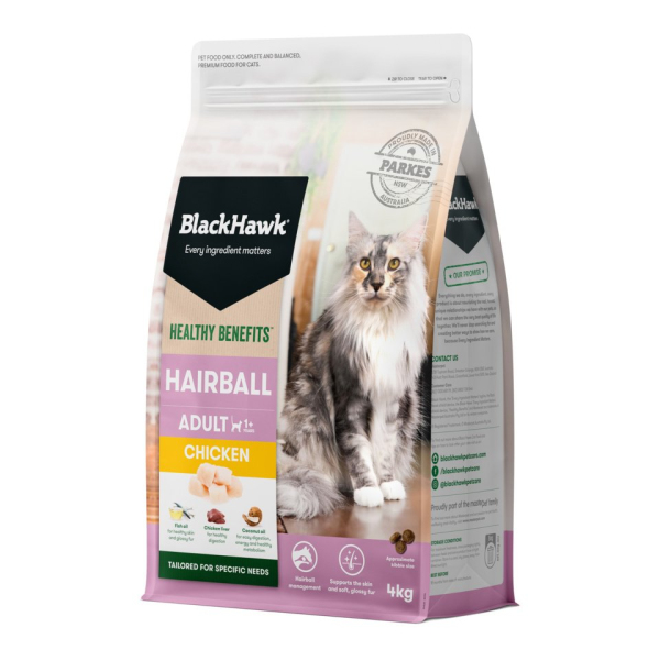 Black Hawk - Adult Cat - Healthy Benefits - Hairball Chicken - Image 2