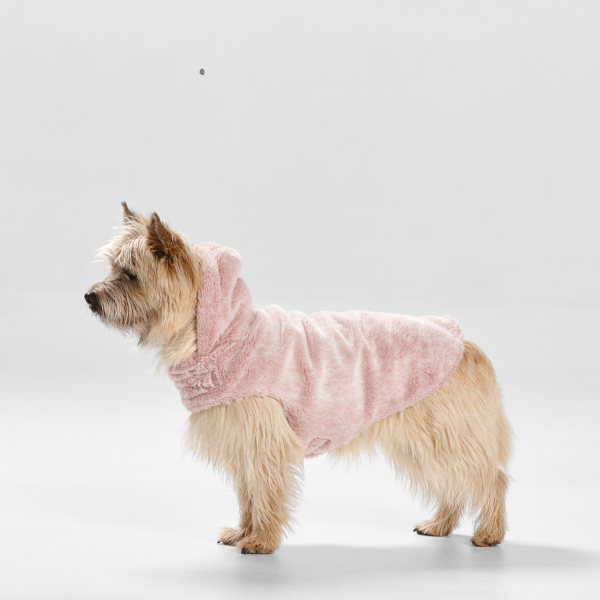 Snooza Wear - Faux Fur Hooded Coat - Pink - Image 5