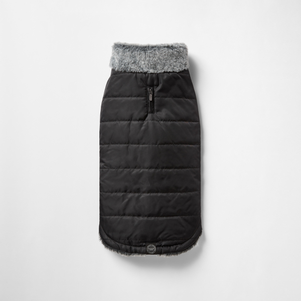 Snooza Wear - Fur Collar Puffer - Black - Image 3