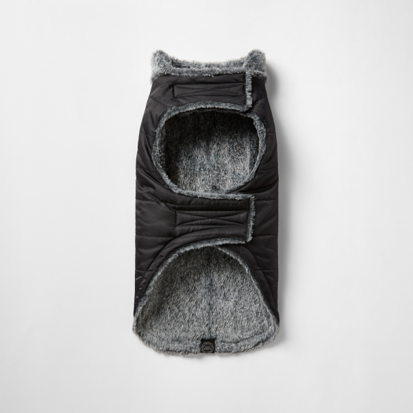 Snooza Wear - Fur Collar Puffer - Black - Image 4