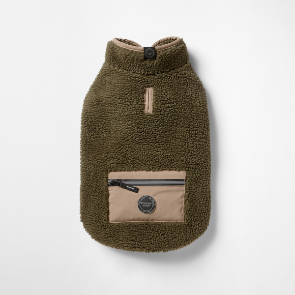 Snooza Wear - Teddy Pocket Coat - Khaki/Fawn - Image 3
