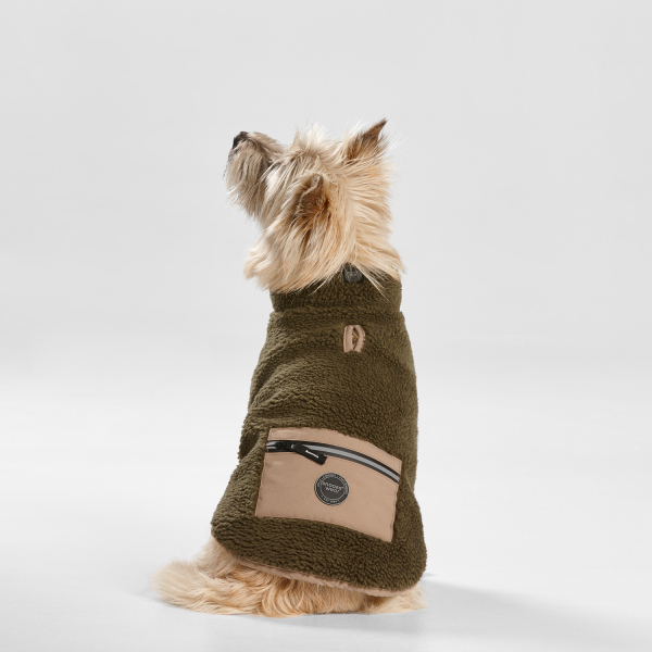 Snooza Wear - Teddy Pocket Coat - Khaki/Fawn - Image 2