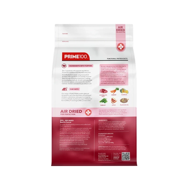 Prime100 - SPD Air Dried - Beef & Carrot - Image 2